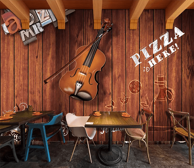 3D Violin Coffee 163 Wallpaper AJ Wallpaper 2 