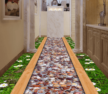 3D Stone Trail 056 Floor Mural Wallpaper AJ Wallpaper 2 