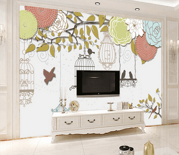 3D Bird Cage 474 Wallpaper AJ Wallpaper 