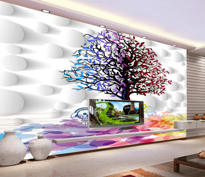 3D Color Tree 336 Wallpaper AJ Wallpaper 