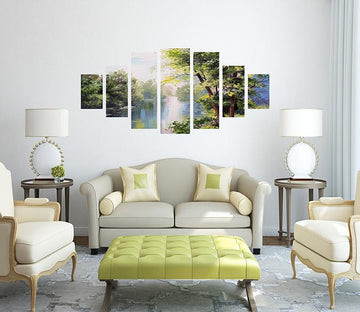 3D Creek Tree 180 Unframed Print Wallpaper Wallpaper AJ Wallpaper 