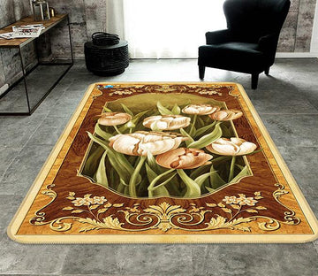 3D Tulip Grass 065 Non Slip Rug Mat Mat AJ Creativity Home 