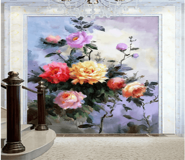 3D Fighting Roses 1654 Wallpaper AJ Wallpaper 