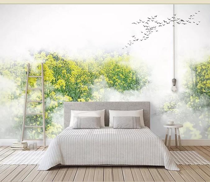 3D Rape Flower 389 Wallpaper AJ Wallpaper 