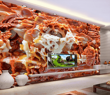 3D Carving Jade 356 Wallpaper AJ Wallpaper 