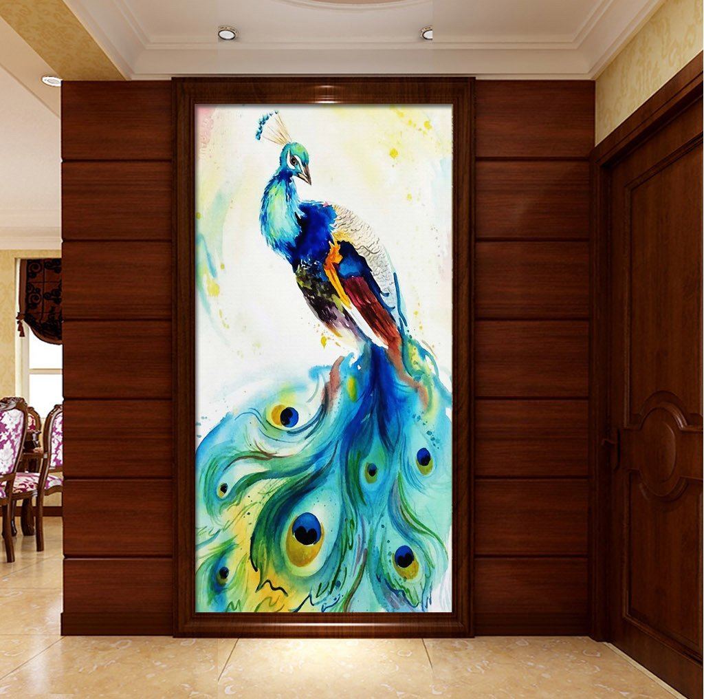 3D Peacock 381 Wall Murals Wallpaper AJ Wallpaper 2 