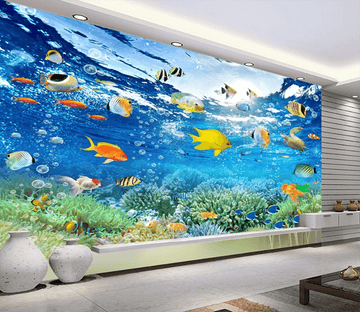 3D Seaweed Fish 552 Wallpaper AJ Wallpaper 