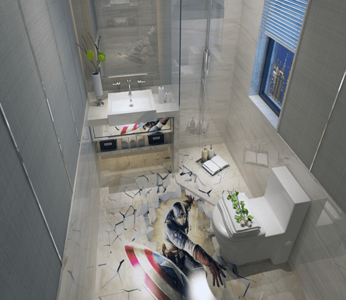 3D Frisbee 026 Floor Mural Wallpaper AJ Wallpaper 2 