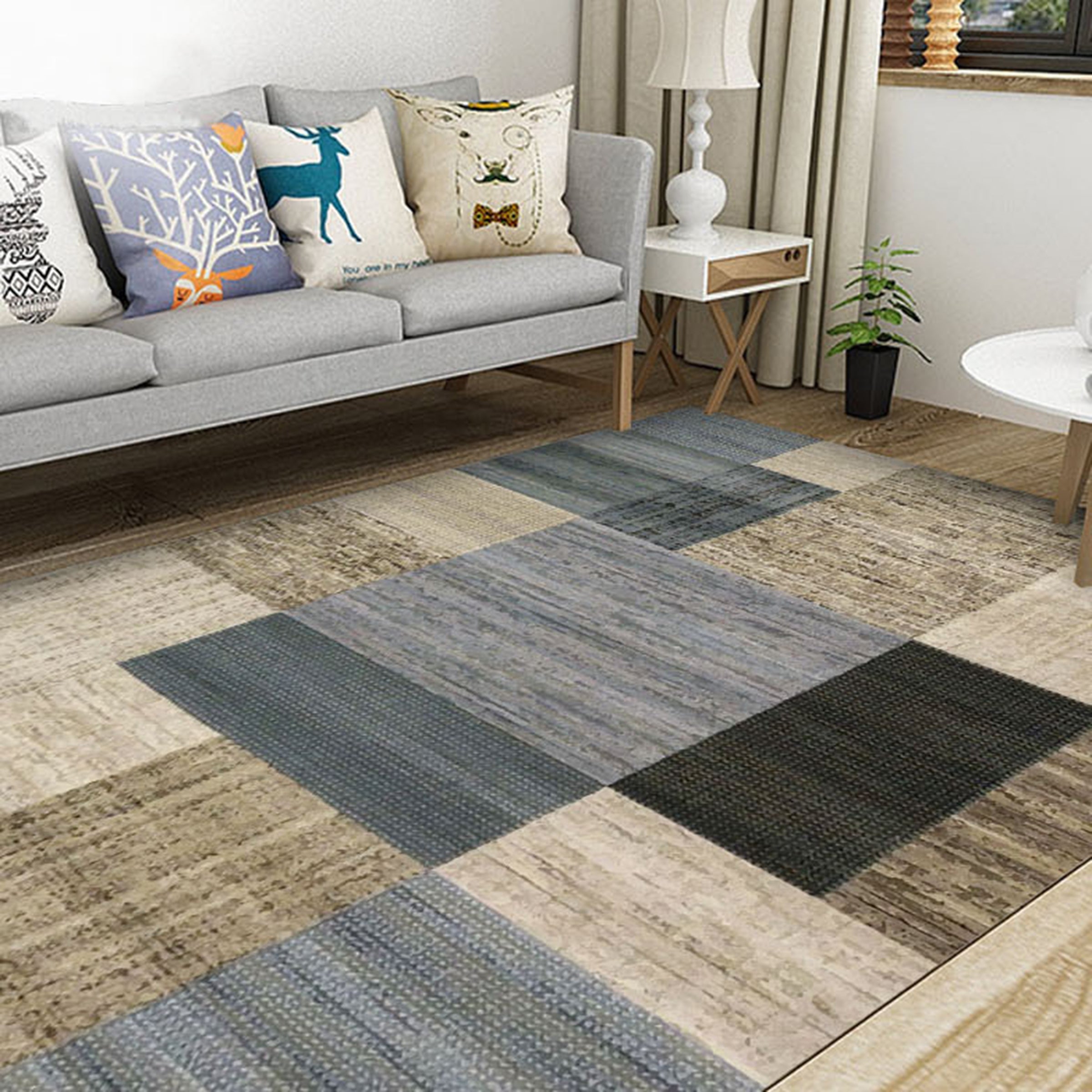 3D Colored Geometric Pattern WG556 Non Slip Rug Mat Mat AJ Creativity Home 