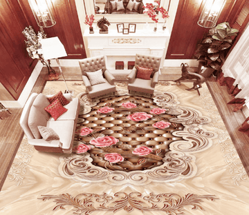 3D Small Round Blocks 1165 Floor Mural Wallpaper AJ Wallpaper 2 
