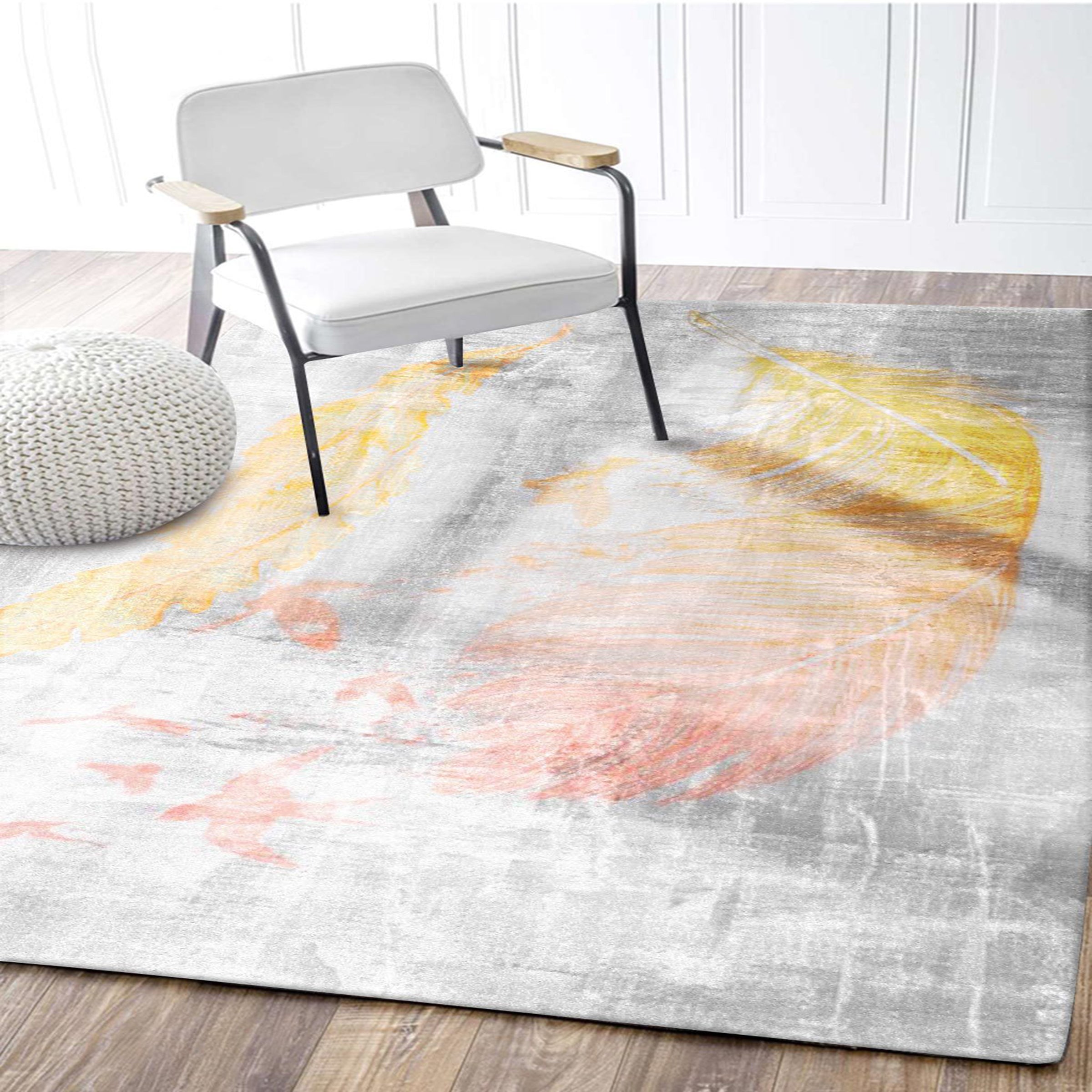 3D Colored Feather WG051 Non Slip Rug Mat Mat AJ Creativity Home 