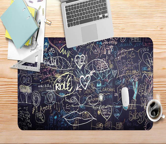 3D Chalkboard Drawing 157 Desk Mat Mat AJ Creativity Home 