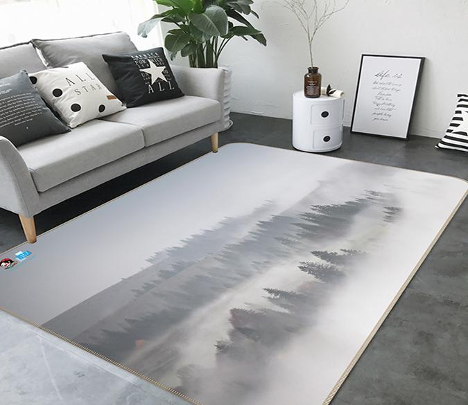 3D Fog Shrouded 137 Non Slip Rug Mat Mat AJ Creativity Home 