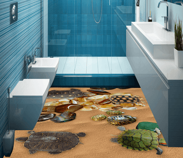 3D Tortoise 103 Floor Mural Wallpaper AJ Wallpaper 2 