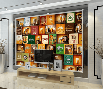 3D Full Cup Beer 116 Wallpaper AJ Wallpaper 2 