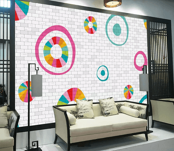 3D Colorful Circle 343 Wallpaper AJ Wallpaper 2 
