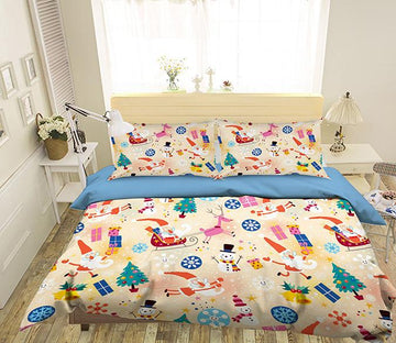 3D Christmas Tree 003 Bed Pillowcases Quilt Wallpaper AJ Wallpaper 