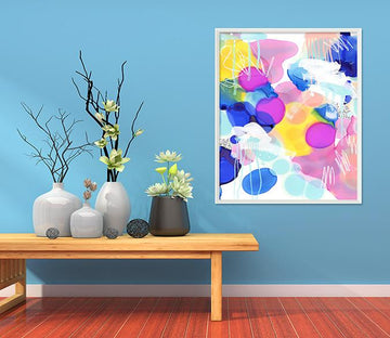 3D Bright Ink 081 Fake Framed Print Painting Wallpaper AJ Creativity Home 