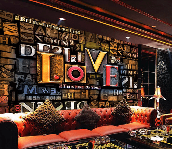 3D Carving Love Word 50 Wallpaper AJ Wallpaper 2 