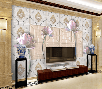 3D Lotus Open 216 Wallpaper AJ Wallpaper 