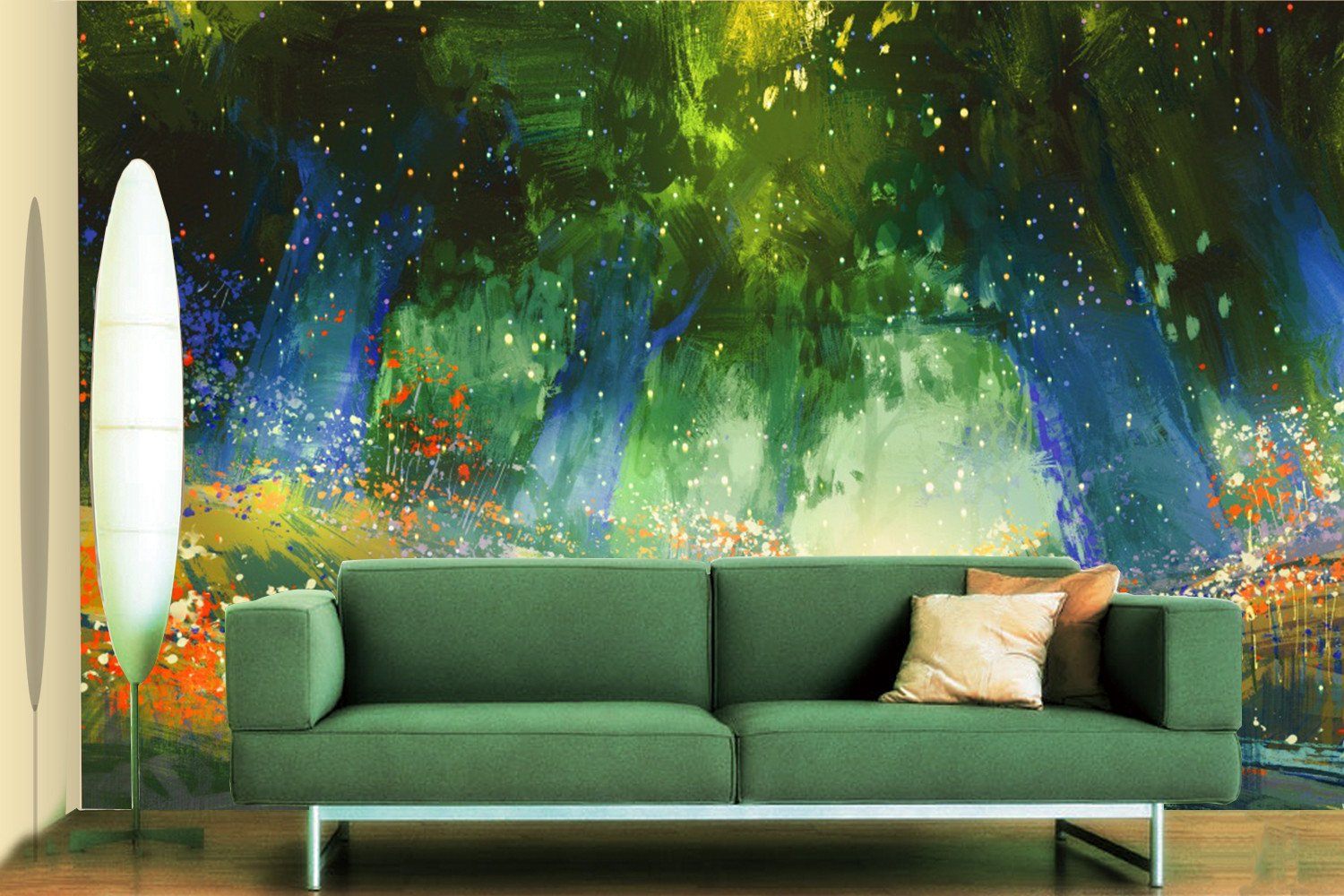 3D Green Graffiti Tree 573 Wallpaper AJ Wallpaper 