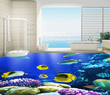 3D Coral 251 Floor Mural Wallpaper AJ Wallpaper 2 