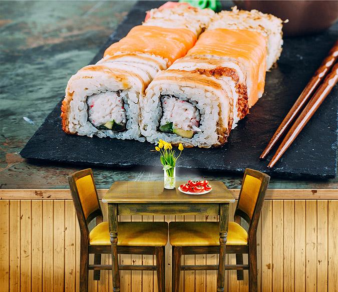 3D Sushi Steak 096 Wallpaper AJ Wallpaper 