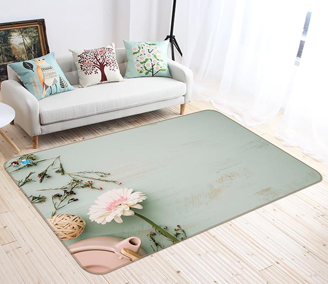 3D Chrysanthemum Dried Flowers 208 Non Slip Rug Mat Mat AJ Creativity Home 