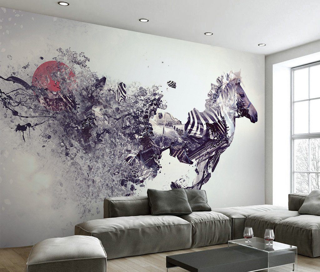 3D Horse Running 53 Wall Murals Wallpaper AJ Wallpaper 2 