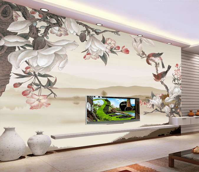 3D Bird Feeding 333 Wallpaper AJ Wallpaper 