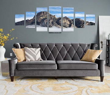 3D High Mountain 012 Unframed Print Wallpaper Wallpaper AJ Wallpaper 