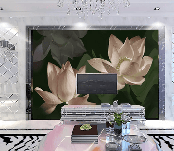 3D Blooming Lotus 1379 Wallpaper AJ Wallpaper 2 