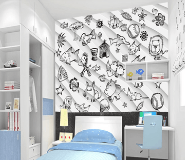 3D Hippo Elephant Folding 900 Wallpaper AJ Wallpaper 2 