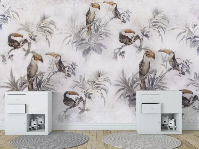 3D Bird Branch 1440 Wall Murals Wallpaper AJ Wallpaper 2 