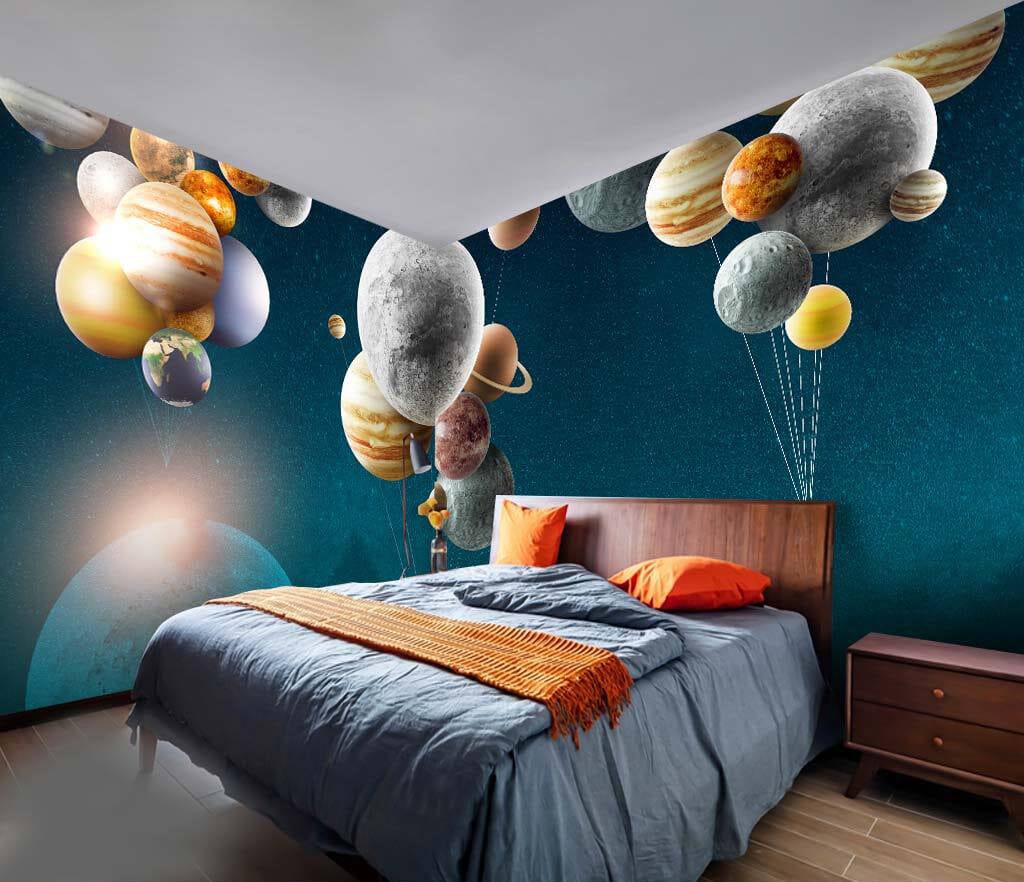 3D Color Planet WC065 Wall Murals Wallpaper AJ Wallpaper 2 