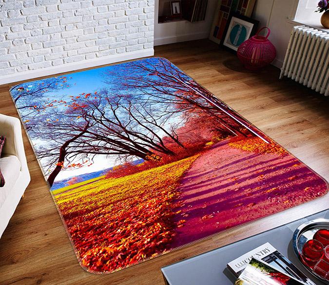 3D Leaves Sky 049 Non Slip Rug Mat Mat AJ Creativity Home 