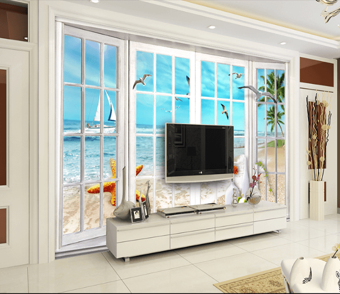 3D Sailing Seabirds 004 Wallpaper AJ Wallpaper 