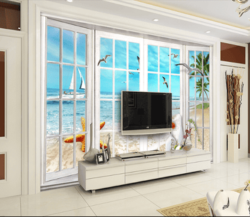 3D Sailing Seabirds 004 Wallpaper AJ Wallpaper 