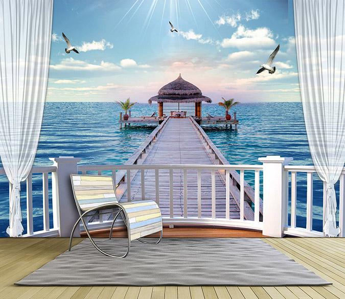 3D Pavilion Seagull 726 Wallpaper AJ Wallpaper 