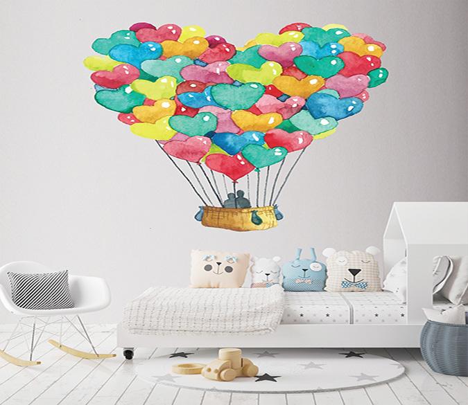 3D Love Balloon 238 Wall Stickers Wallpaper AJ Wallpaper 