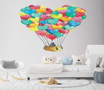 3D Love Balloon 238 Wall Stickers Wallpaper AJ Wallpaper 
