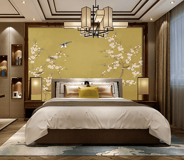 3D Tree Branch Staying Bird 1393 Wallpaper AJ Wallpaper 2 