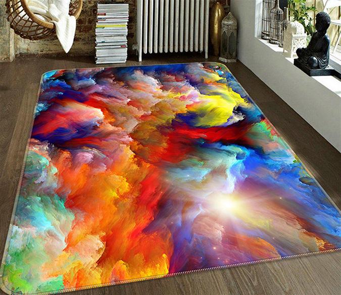 3D Color Nebula 668 Non Slip Rug Mat Mat AJ Creativity Home 