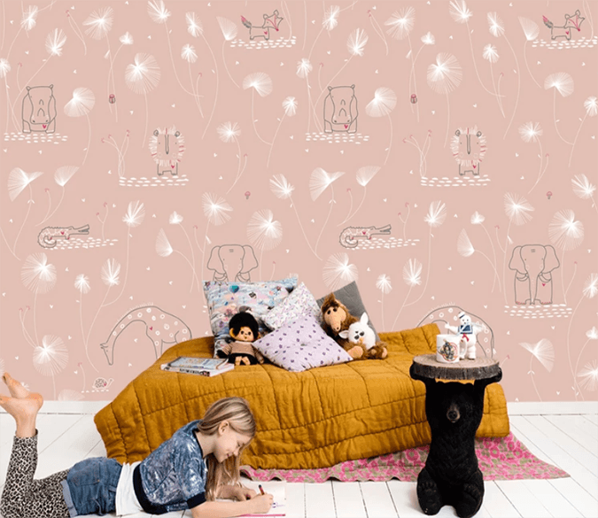 3D Hippo Feather 877 Wallpaper AJ Wallpaper 2 