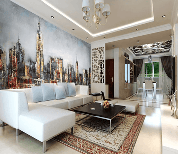 3D Oil Painting Building 1043 Wallpaper AJ Wallpaper 2 