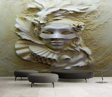 3D Carving Masked 492 Wallpaper AJ Wallpaper 