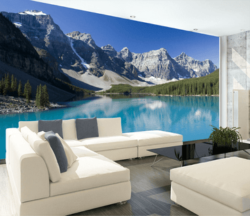 3D Alpine River 008 Wallpaper AJ Wallpaper 