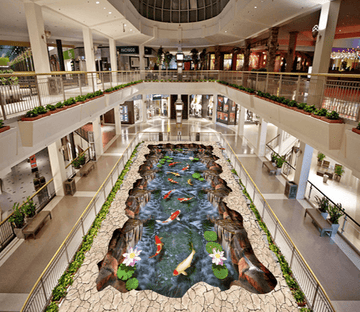 3D River Water 115 Floor Mural Wallpaper AJ Wallpaper 2 