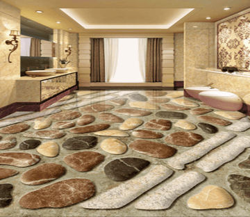 3D Long Stones 142 Floor Mural Wallpaper AJ Wallpaper 2 