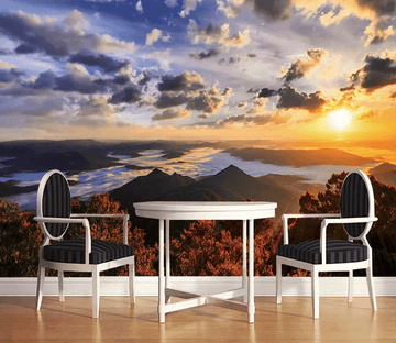 3D Sunset Mountain View 1113 Wallpaper AJ Wallpaper 2 